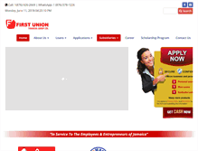 Tablet Screenshot of firstunionja.com